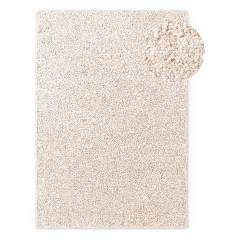 Zniżka Kremowy dywan z materiału bouclé tkany ręcznie 200x290 cm Notting Hill Portobello – Ted Baker Bonami