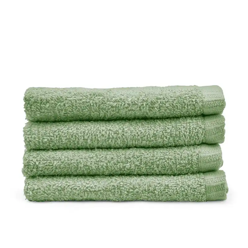 Zielone bawełniane ręczniki szybkoschnące frotte zestaw 4 szt. 30x30 cm Quick Dry – Catherine Lansfield Bonami Bestseller