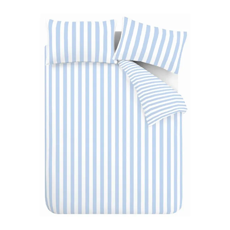 Ekspresowa dostawa Biało-niebieska pościel dwuosobowa 3-częściowa 200x200 cm Stripe Tease – Sassy B Bonami