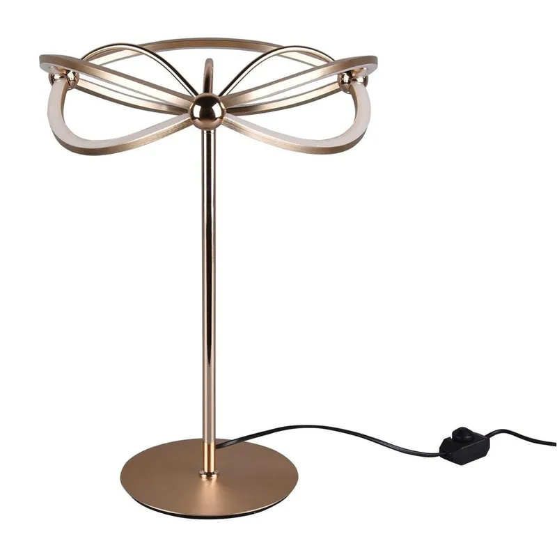 Lampa stołowa LED ze ściemniaczem w kolorze mosiądzu (wysokość 50 cm) Charivari – Trio Bonami Szybka wysyłka