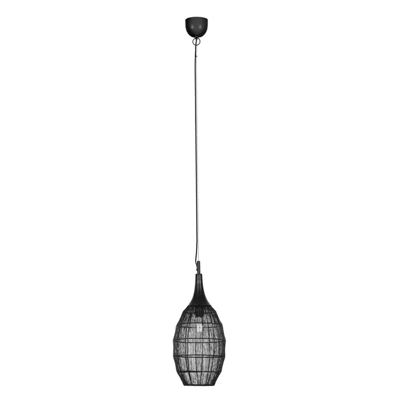 Lampa wisząca w kolorze matowej czerni z metalowym kloszem Soraya – Trio Bonami Kup teraz