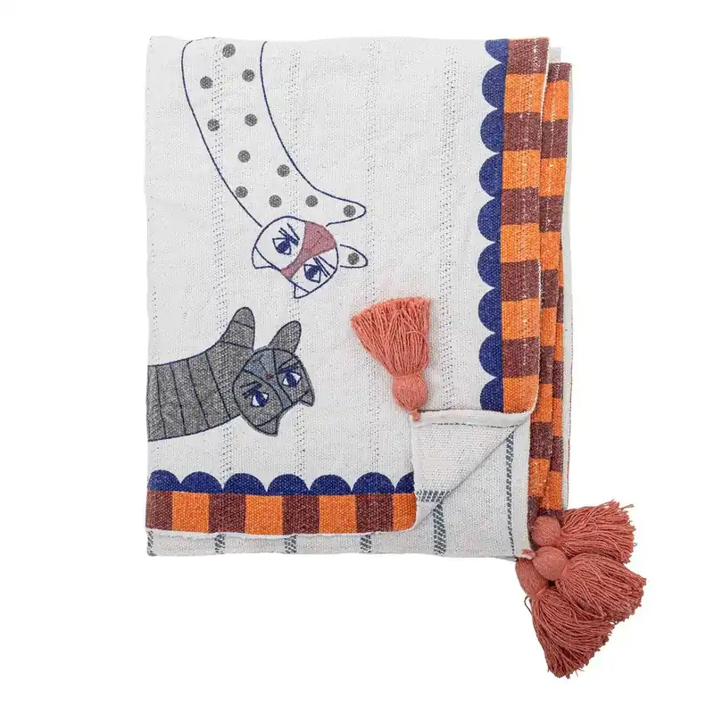 Koc z mieszanki bawełny 130x155 cm Missy – Bloomingville Bonami Wyjątkowa oferta