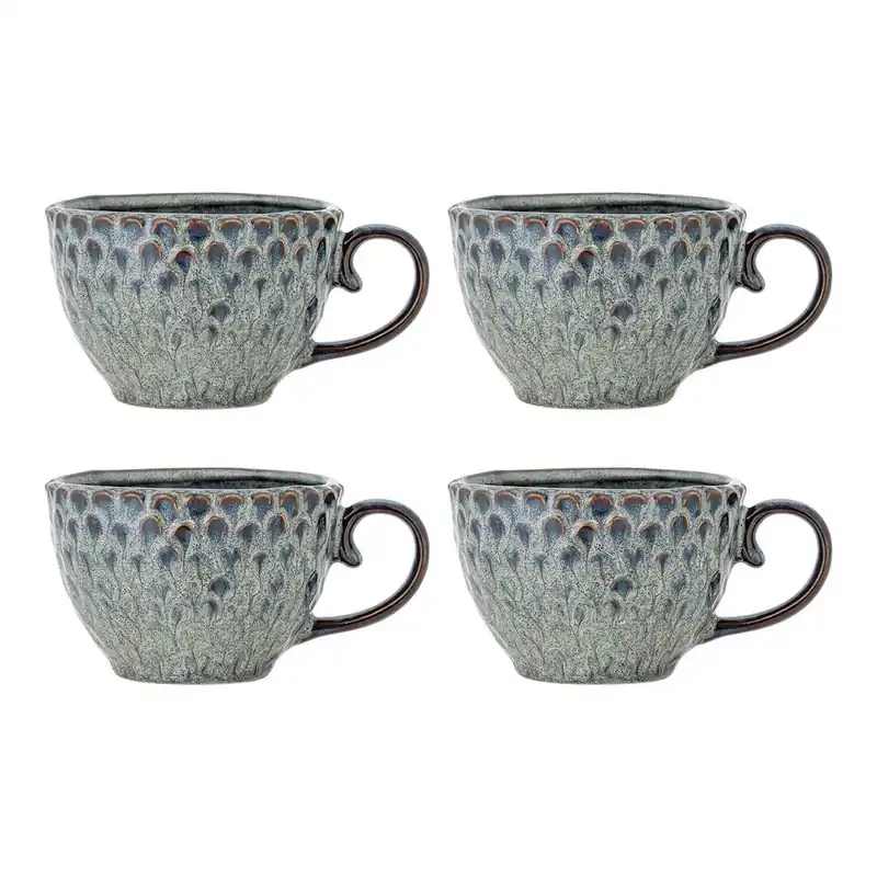 Tylko dziś Szare filiżanki ceramiczne zestaw 4 szt. 365 ml Katrina – Bloomingville Bonami