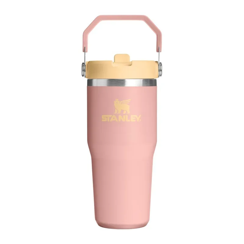Bezpieczna płatność Brzoskwiniowy termos ze stali nierdzewnej 410 ml IceFlow™ Flip Straw 2.0 Tumbler Peach Rose – Stanley Bonami