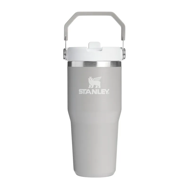 Jasnoszary termos ze stali nierdzewnej 410 ml IceFlow™ Flip Straw 2.0 Tumbler Ash – Stanley Bonami Ostatnie sztuki