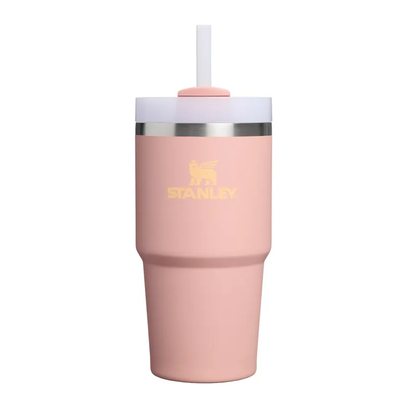 Brzoskwiniowy termos ze stali nierdzewnej ze słomką 600 ml Quencher H2.O FlowState™ Tumble Peach Rose – Stanley Bonami Wybór klientów