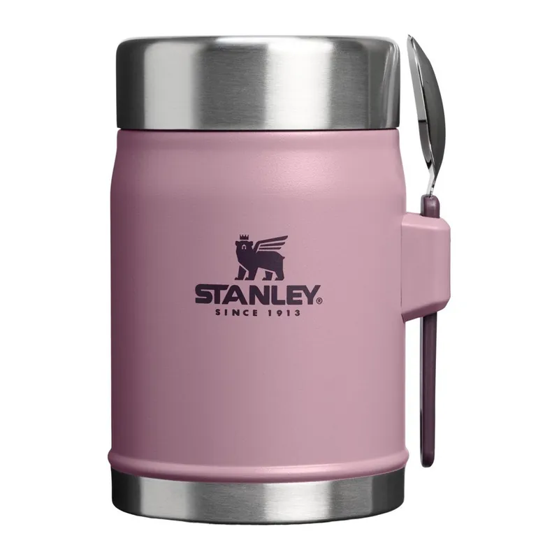 Super okazja Fioletowy termos na jedzenie ze stali nierdzewnej 400 ml Legendary Food Jar + Spork Purple Smoke – Stanley Bonami