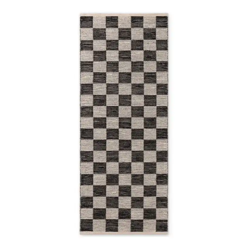 Czarno-kremowy ręcznie tkany dwustronny chodnik z mieszanki juty 80x200 cm Rex – Hanse Home Bonami Tani