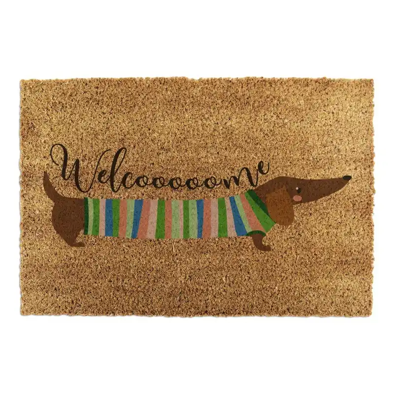 Wycieraczka z włókna kokosowego 40x60 cm Welcome Sausage Dog – Artsy Doormats Bonami Szybka wysyłka