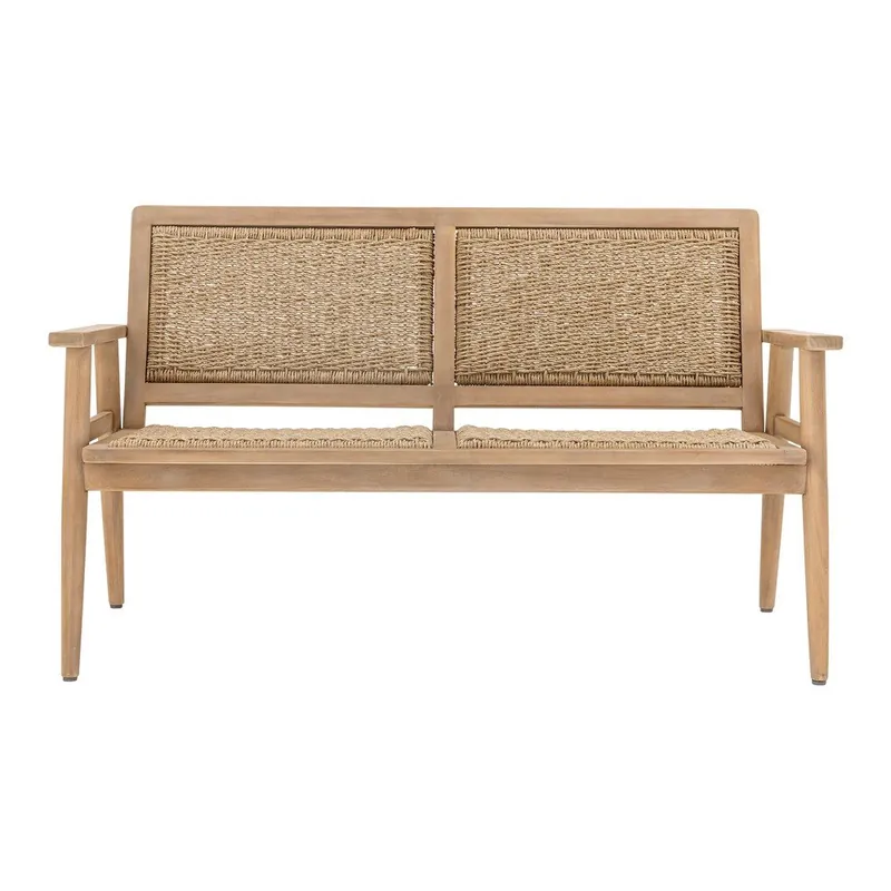 Do wyczerpania zapasów Sofa ogrodowa z litego drewna w naturalnym kolorze Sorrento – Bloomingville Bonami