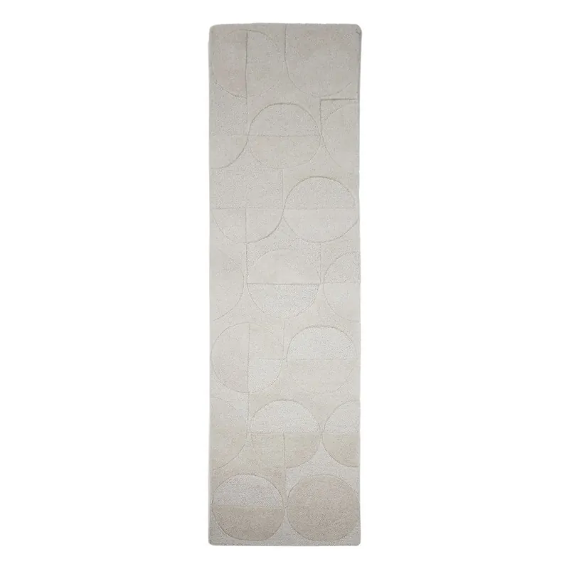 Rabat Wełniany chodnik tkany ręcznie w kolorze kości słoniowej 60x230 cm Gigi – Flair Rugs Bonami