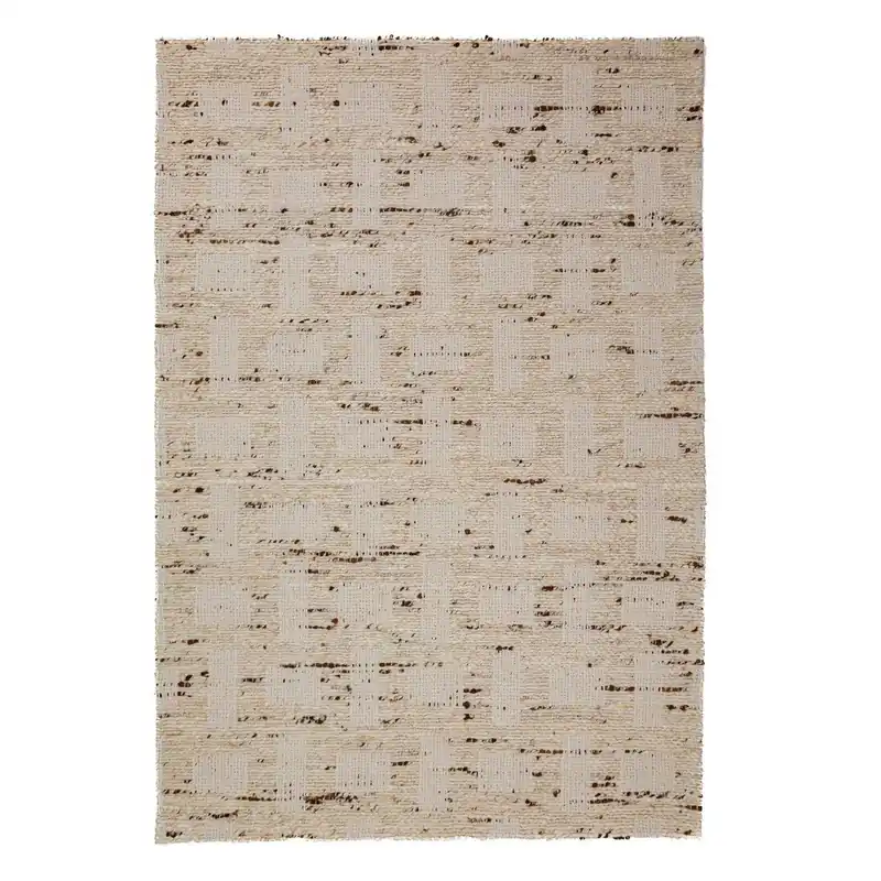Dywan z mieszanki wełny tkany ręcznie w naturalnym kolorze 140x200 cm Rova Blend – Flair Rugs Bonami Szybka wysyłka