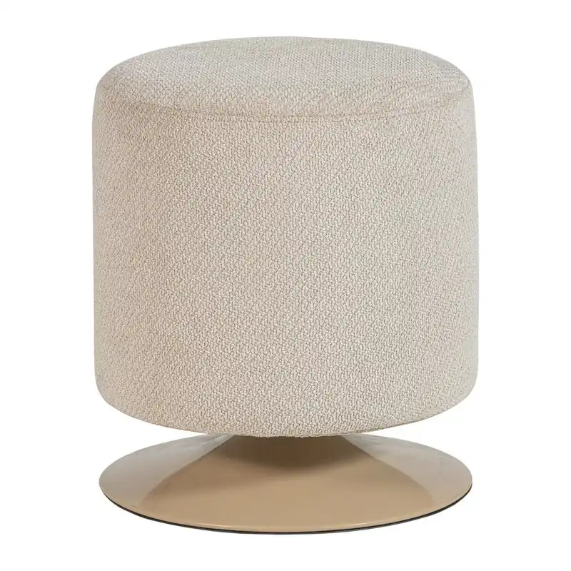 Premium Beżowy puf z materiału bouclé Islen – WOOOD Bonami