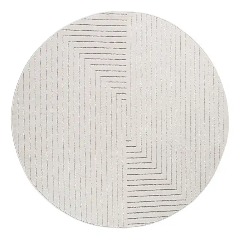 Kremowy okrągły dywan odpowiedni na zewnątrz ø 80 cm Nova 1202 – Ayyildiz Carpets Bonami Oferta