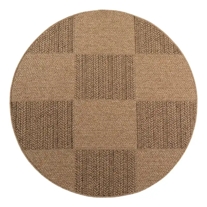 Wybór klientów Brązowy okrągły dywan odpowiedni na zewnątrz ø 80 cm Timber 1405 – Ayyildiz Carpets Bonami