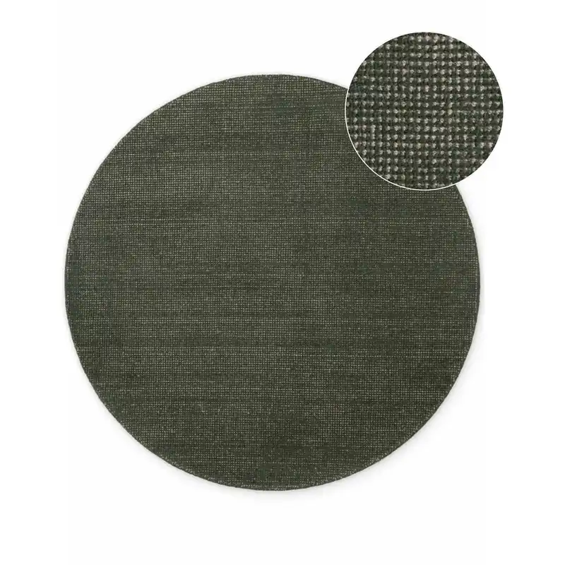 Ciemnozielony wełniany okrągły dywan tkany ręcznie ø 160 cm Greenwich – Ted Baker Bonami Dostępne od ręki