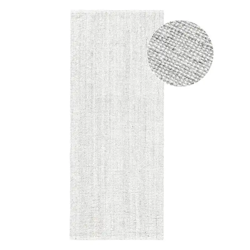 Jasnoszary dwustronny chodnik tkany ręcznie z juty 80x200 cm Bouclé Jaipur – Hanse Home Bonami Do wyczerpania zapasów