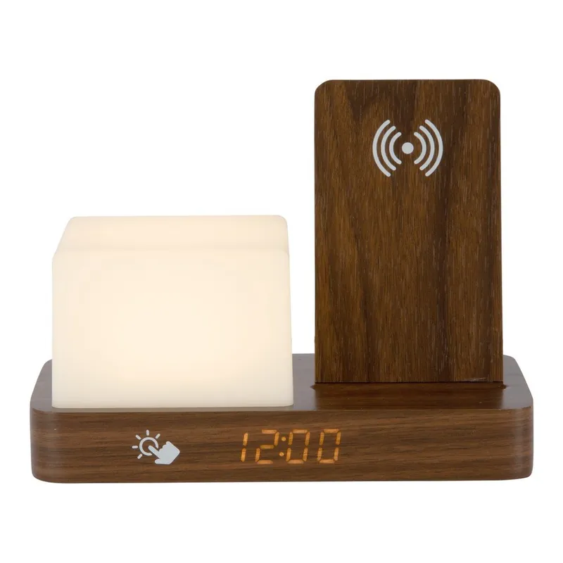 Bezpieczna płatność Budzik cyfrowy/stołowy z ładowarką bezprzewodową Retro LED Night Light – Karlsson Bonami