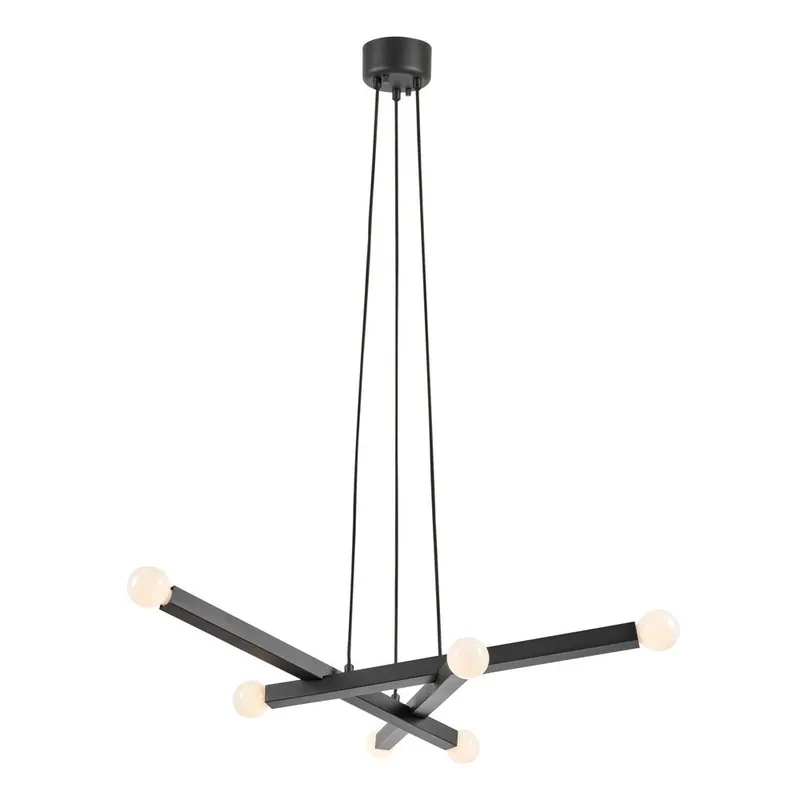 Czarna metalowa lampa wisząca Stack – Markslöjd Bonami Bezpieczne zakupy