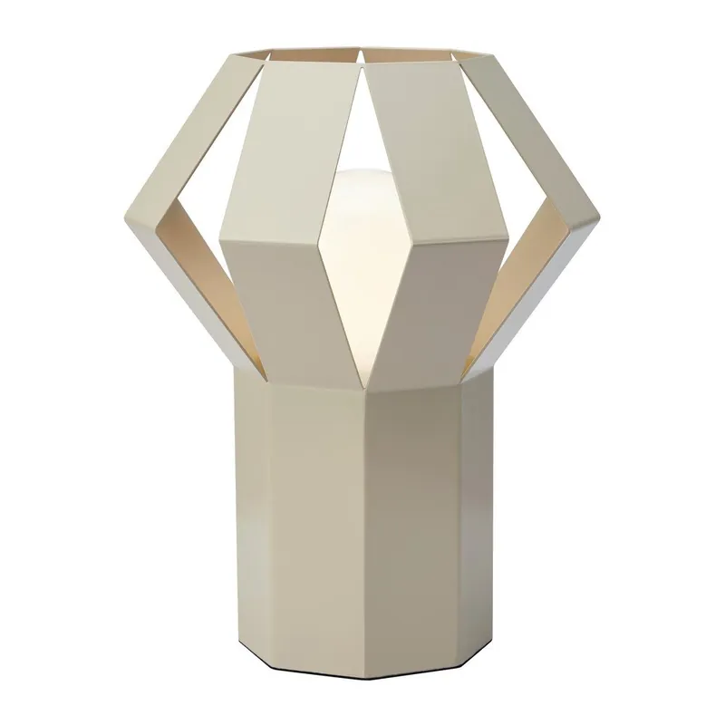 Beżowa metalowa lampa stołowa z metalowym kloszem (wysokość 27 cm) Octa – Markslöjd Bonami Wysoka jakość