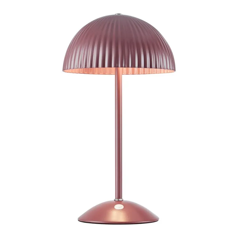 Wyjątkowa oferta Czerwona metalowa lampa stołowa z metalowym kloszem (wysokość 33,5 cm) Zin – Markslöjd Bonami