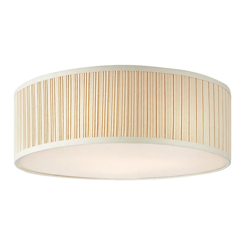 Beżowa metalowa lampa sufitowa z tekstylnym kloszem ø 57 cm Lux – Markslöjd Bonami Sprawdź teraz