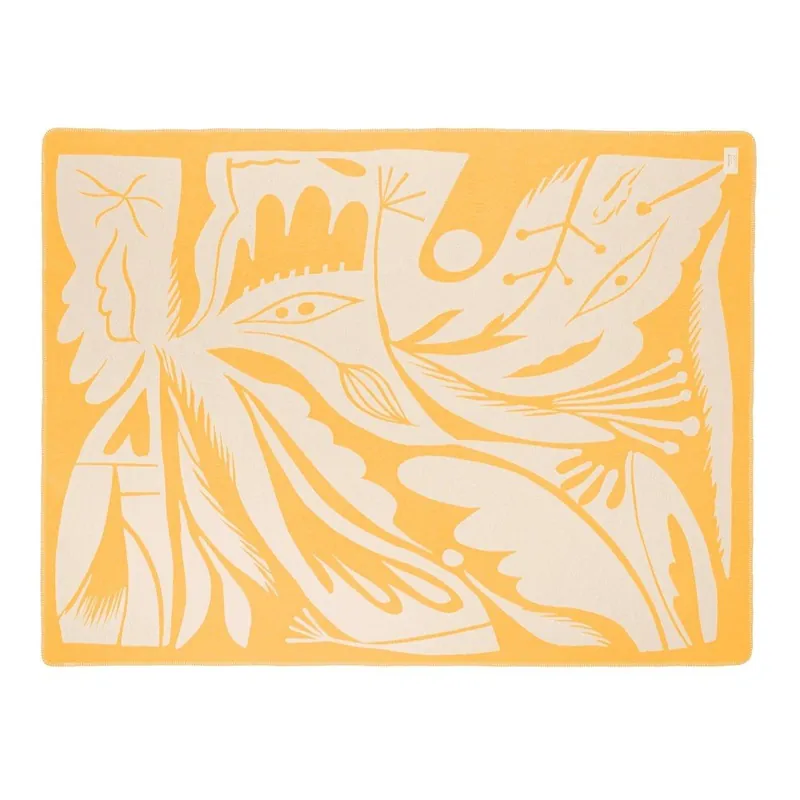 Żółty koc 165x200 cm Lino – noo.ma Bonami Ograniczona ilość