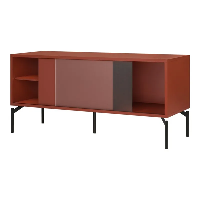 Cena promocyjna Szafka pod TV w kolorze terakoty 116x55x42 cm Met Mini – noo.ma Bonami