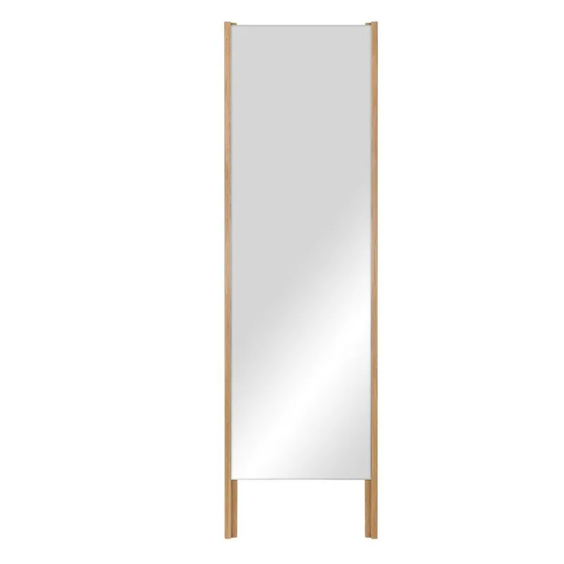 Hit sprzedaży Lustro z drewnianą ramą stojące 49x166 cm Lun – noo.ma Bonami