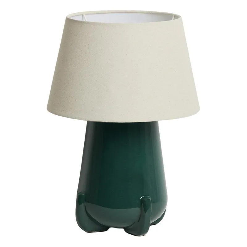 Zielona/w kolorze kości słoniowej lampa stołowa ceramiczna (wysokość 45,5 cm) Odra – Kave Home Bonami Tylko dziś
