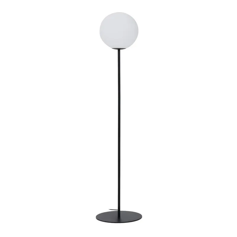 Biała/czarna lampa stojąca ze szklanym kloszem (wysokość 165 cm) Brisia – Kave Home Bonami Dodaj do koszyka