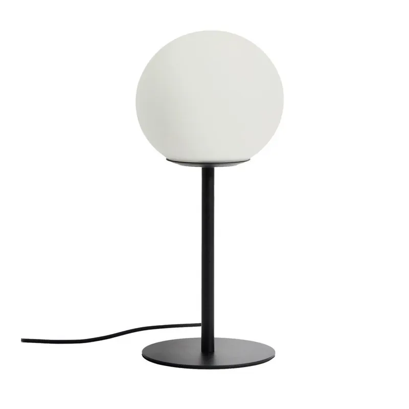 Biała/czarna lampa stołowa ze szklanym kloszem (wysokość 35 cm) Brisia – Kave Home Bonami Wybór klientów