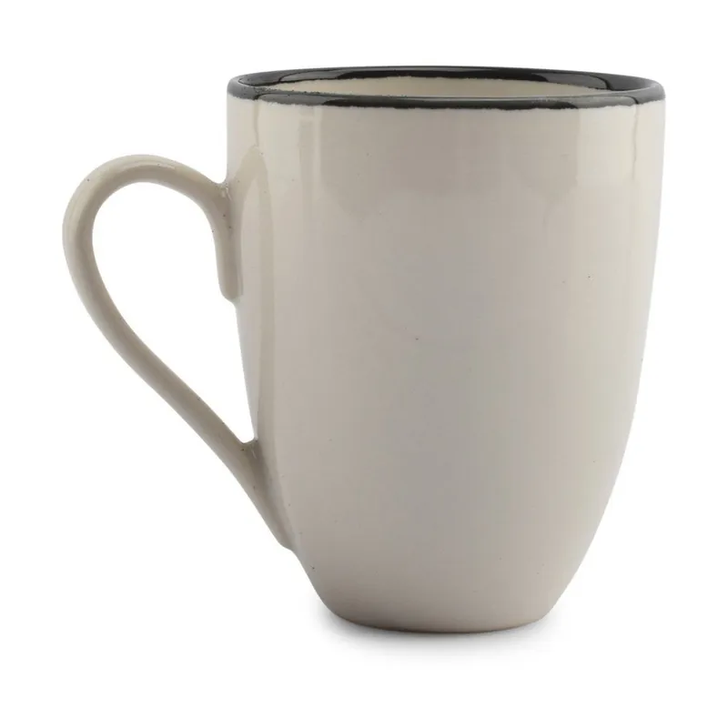 Tylko dziś Czarny/kremowy kamionkowy kubek 350 ml Gravel – ONA Bonami