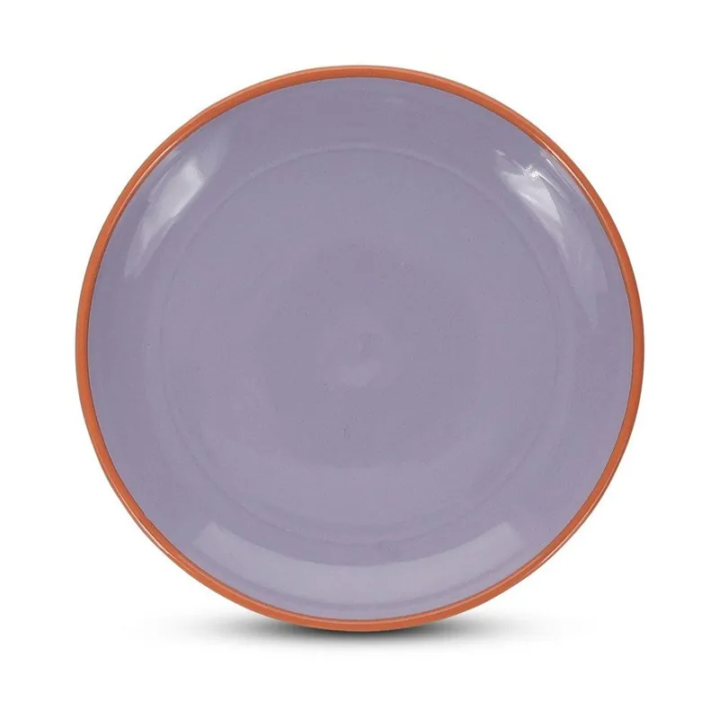 Hit cenowy Pomarańczowy/fioletowy kamionkowy talerz deserowy ø 18 cm Duo – ONA Bonami