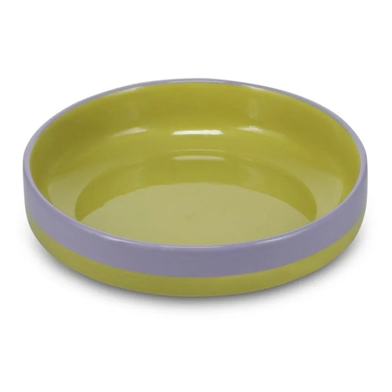 Dodaj do koszyka Zielony/fioletowy głęboki kamionkowy talerz ø 21 cm Duo – ONA Bonami