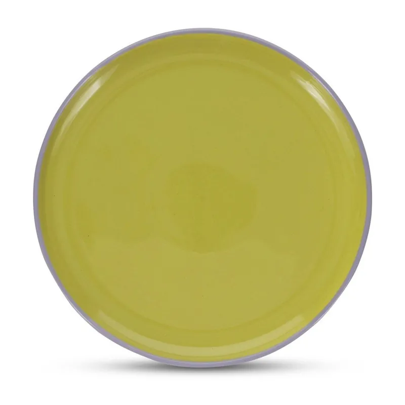 Wysoka jakość Zielony/fioletowy kamionkowy talerz ø 26 cm Duo – ONA Bonami
