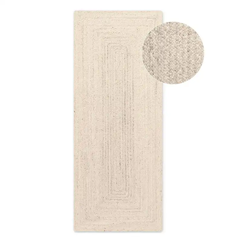 Kremowy chodnik z juty dwustronny/tkany ręcznie 80x200 cm Juno – Hanse Home Bonami Najlepsza cena