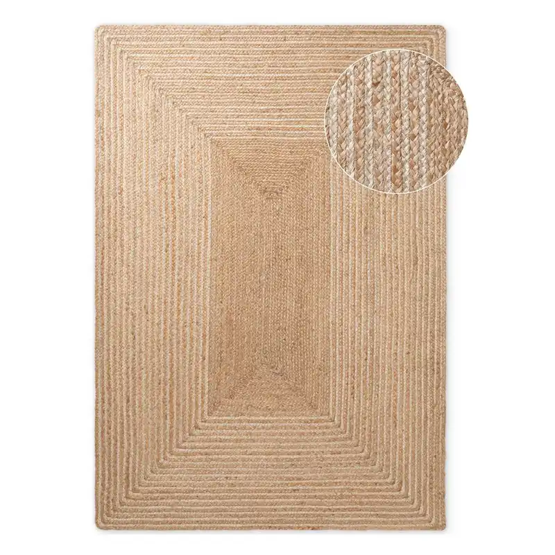 Dywan z juty dwustronny/tkany ręcznie w naturalnym kolorze/w jasnym naturalnym kolorze 160x230 cm Juno – Hanse Home Bonami Cena promocyjna