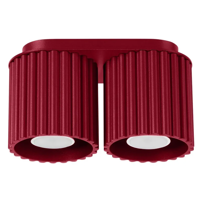 Bordowa metalowa lampa punktowa 10x21 cm Zora – Sollux Bonami Ekspresowa dostawa