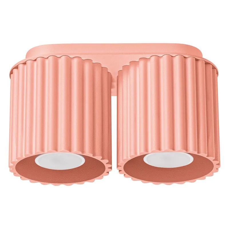 Brzoskwiniowa metalowa lampa punktowa 10x21 cm Zora – Sollux Bonami Dodaj do koszyka