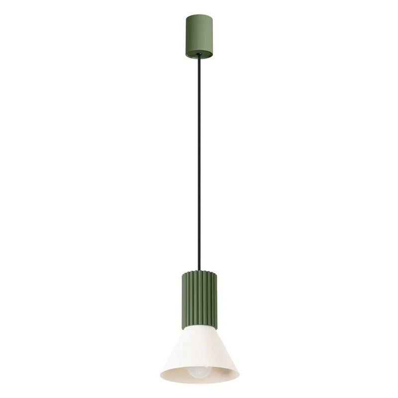 Zielona metalowa lampa wisząca ø 14 cm Niru – Sollux Bonami Obniżka ceny