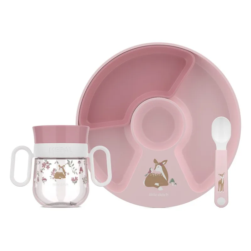 Kup online Plastikowy zestaw naczyń dla dzieci 3 szt. Fairy Garden by Little Dutch – Mepal Bonami