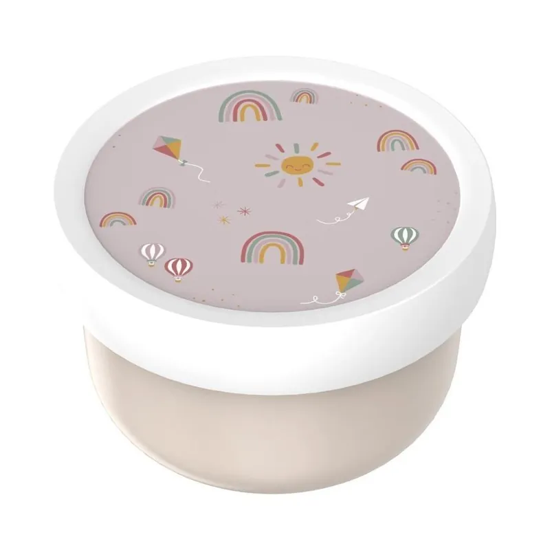 Ostatnia szansa Beżowy plastikowy pojemnik śniadaniowy dla dzieci Sunshine & Rainbow – Mepal Bonami