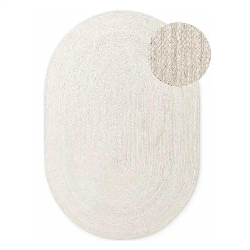 Kremowy dywan z juty dwustronny/tkany ręcznie 160x230 cm Braided – Hanse Home Bonami Bezpieczna płatność