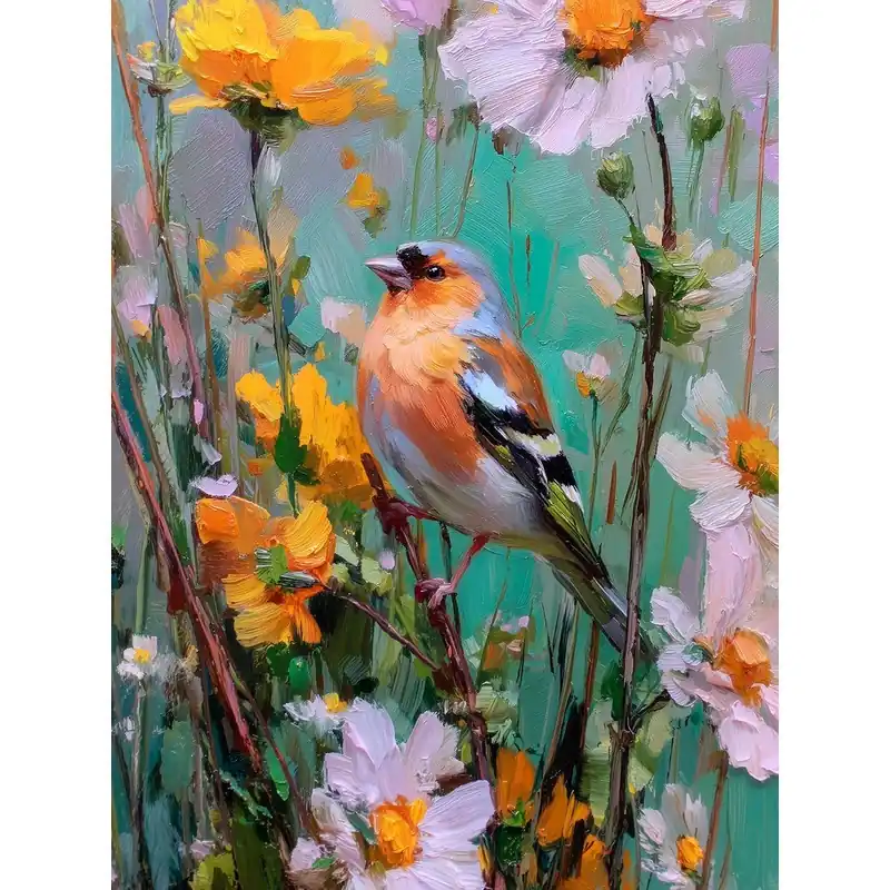 Niska cena Obraz drukowany z ramą w zestawie 60x80 cm Fringilla – Styler Bonami