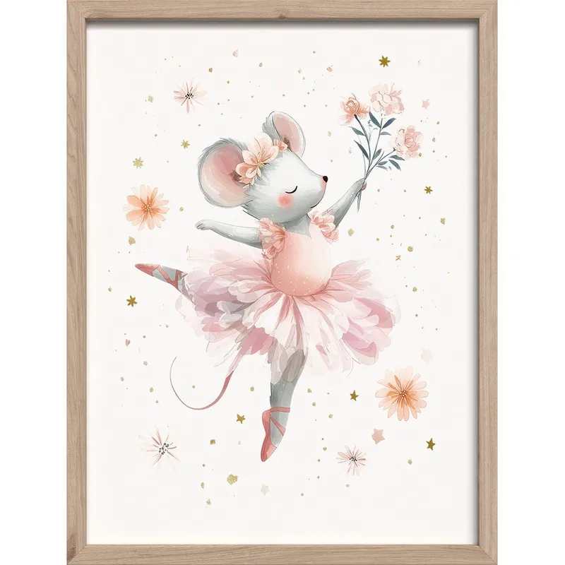 Szybka wysyłka Obrazek dziecięcy 30x40 cm Mouse Ballerina – Styler Bonami