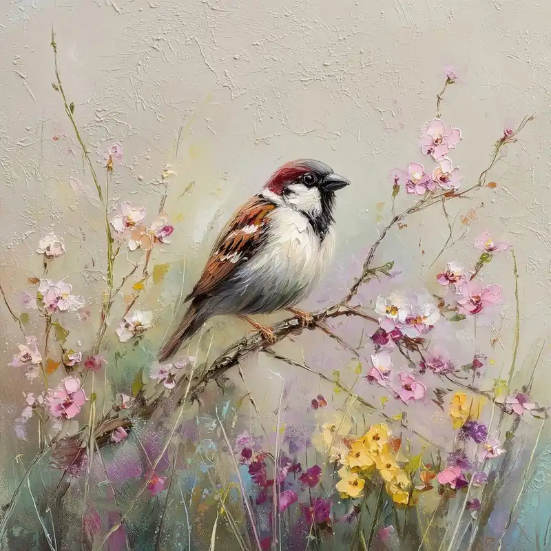 Zamów teraz Obraz drukowany na płótnie 32x32 cm Sparrow – Styler Bonami