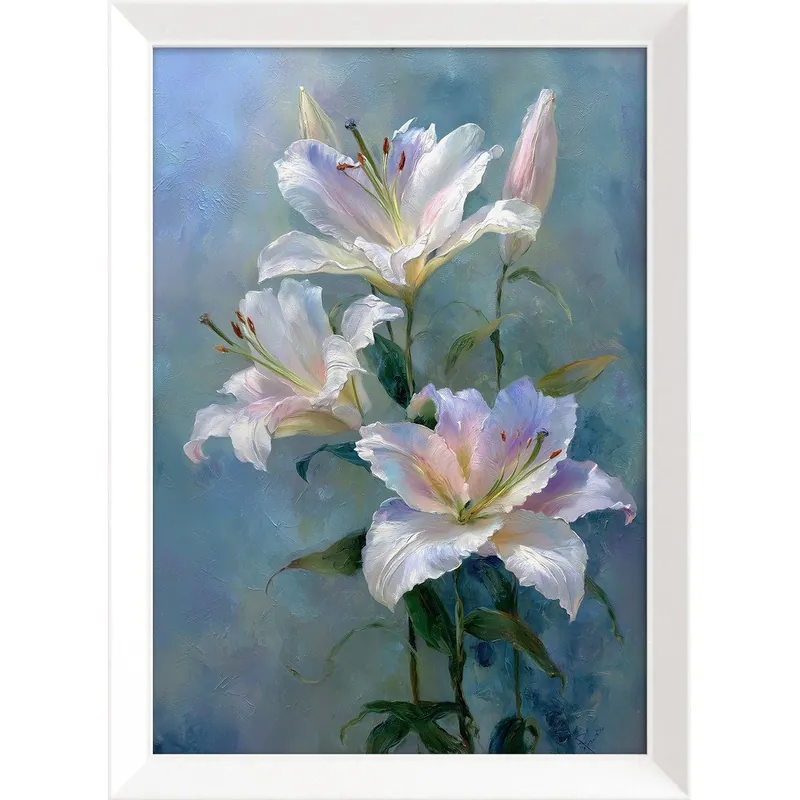 Obniżka ceny Obraz drukowany z ramą w zestawie 56x75 cm Lilies – Styler Bonami