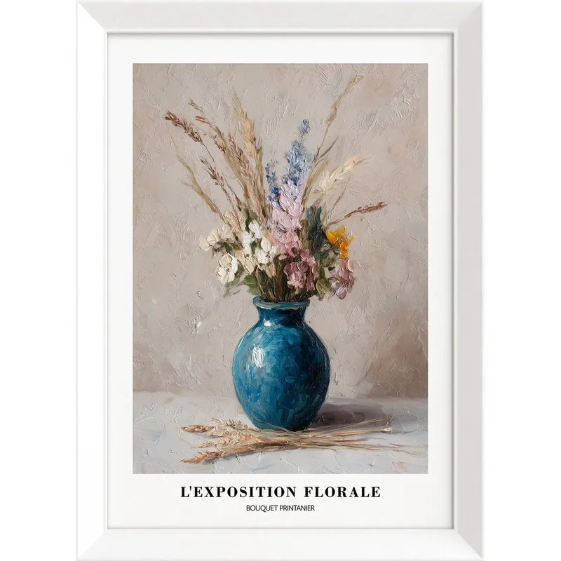 Obraz drukowany z ramą w zestawie 56x75 cm Blue Vase – Styler Bonami Zamów dziś