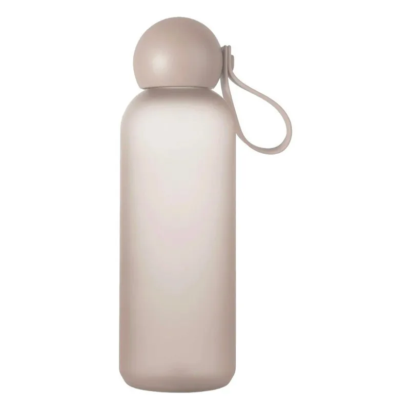 Taniej Beżowa podróżna butelka z plastiku z recyklingu 650 ml Tom – Sagaform Bonami